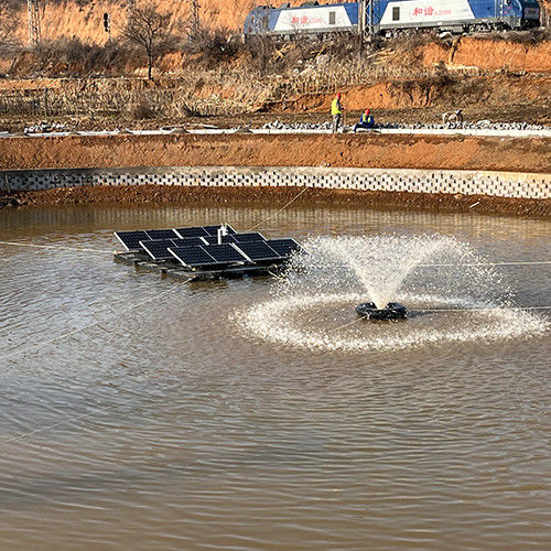 Impeller Type Solar Powered Surface Aerator Erosion Resistant For Fish Farming