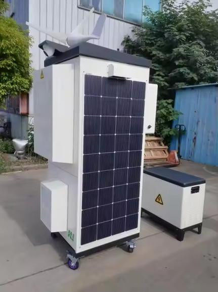 Off Grid Hybrid Solar Wind System Outdoor Communication Modular Design With High Scalability