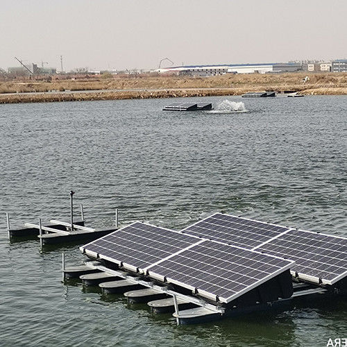 DC Floating Solar Pond Oxygenator Long Lasting For Fish And Shrimp Breeding