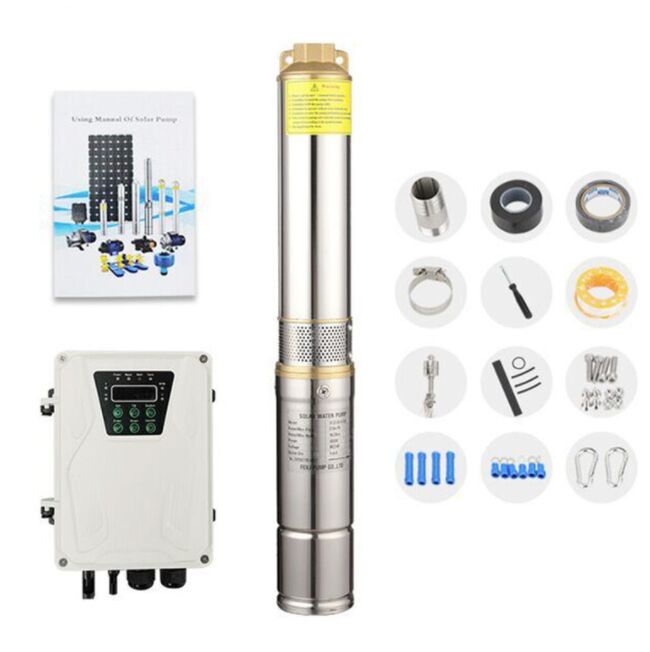  Solar Water Pump High Efficiency Good Quality System Solar Powered Water Irrigation Solar Energy