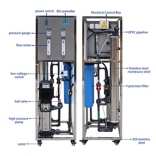 Small Factory Drinking Water Treatment Equipment Well Water Reverse Osmosis Machinery RO Filter Mineral Water Making Machine