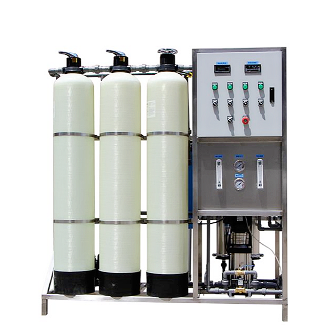 Seawater Desalination System RO Water Filtration Drinking Water Treatment Machine With PLC Pump Motor 1000L/Hour 1 Year Warranty