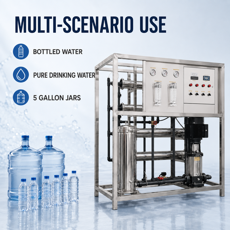 10T/H Capacity Reverse Osmosis Water Purification System with 97–99% Desalination Rate and Fully Automatic Control