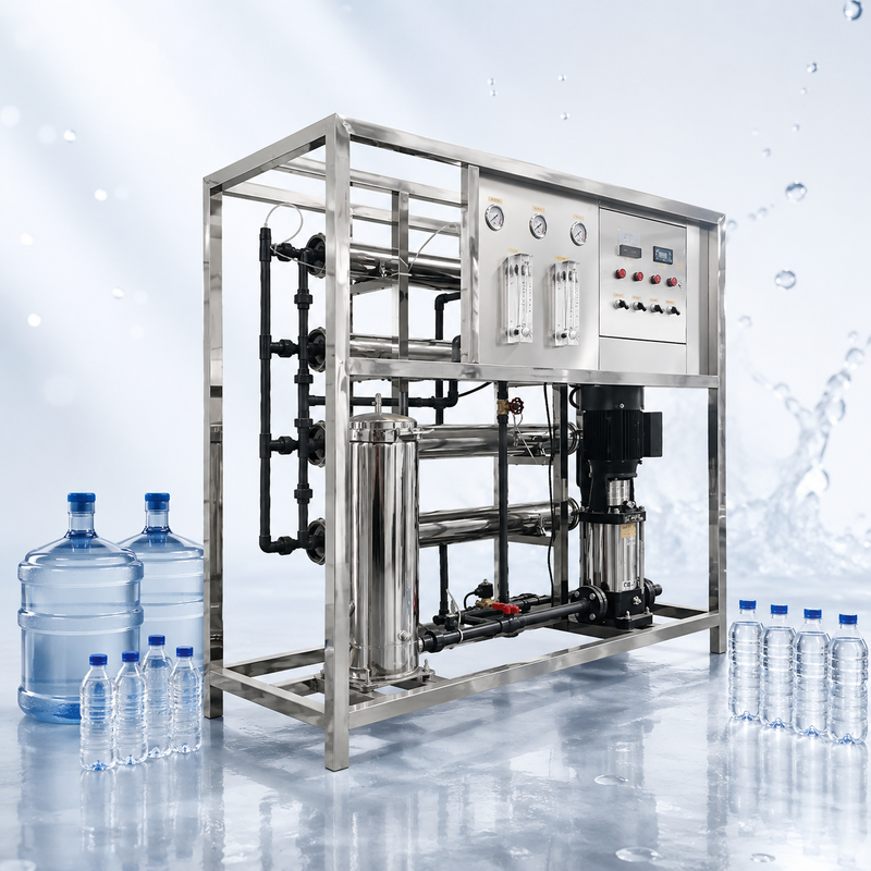 10T/H Capacity Reverse Osmosis Water Purification System with 97–99% Desalination Rate and Fully Automatic Control