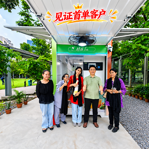 WaterHome Green PV Storage Container Beverage Shop Zero-Emission Low-Carbon Modular Drink Store For Eco Scenic Area