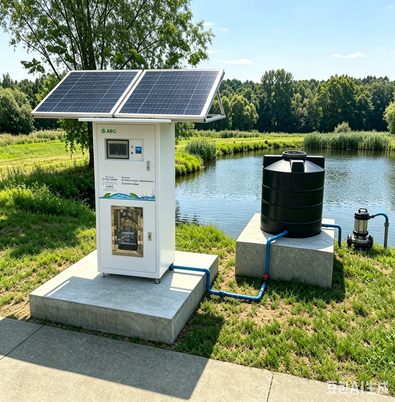 BL-10 Solar Brackish Water RO System — 10 m³/Day Village Drinking Water Supply